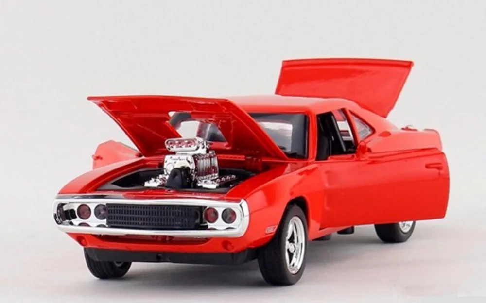 1:32 Масштаб Форсаж модель машинки масштаб 1970 Dodge зарядное устройство Модель автомобиля сплав игрушечные машинки литые игрушки для мальчика подарок для детей - Цвет: Red