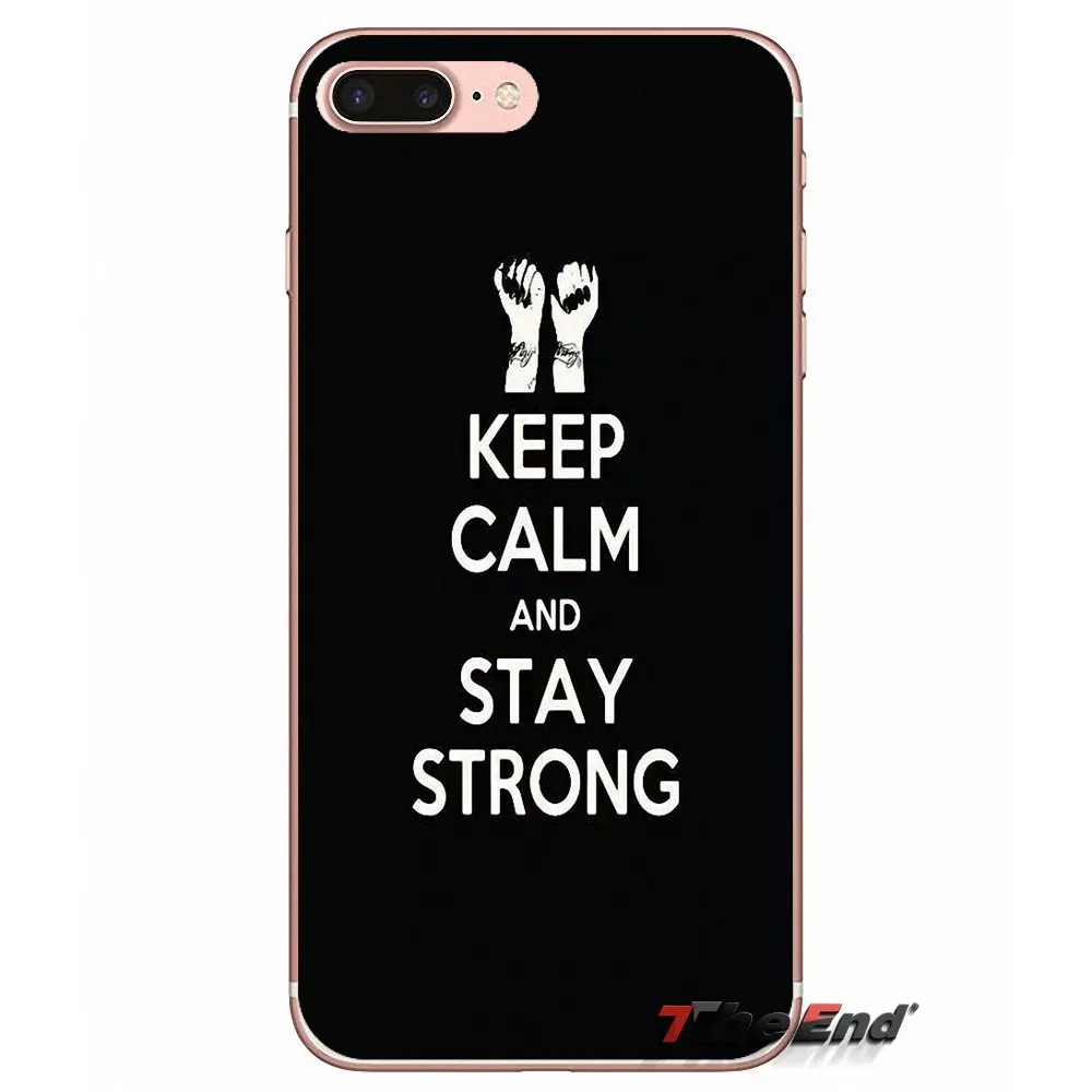 Силиконовый чехол для Xiaomi Redmi 4 3 3S Pro Mi3 Mi4 Mi4i Mi4C Mi5 Mi5S Mi Max Note 2 Keep Calm And Stay Strong |