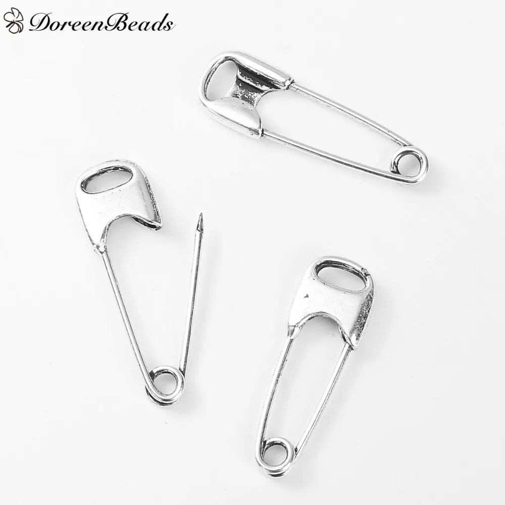 DoreenBeads 2 шт цинковый сплав значки Броши античная серебряная одежда украшение одежды