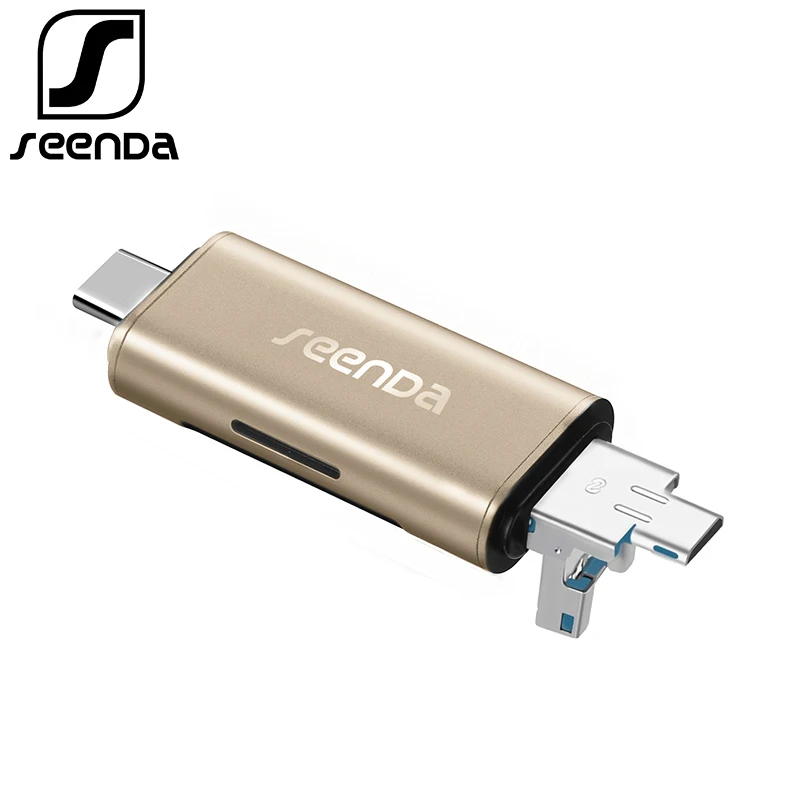 Seenda все в 1 USB 3.0 Тип C Металл card reader высокое Скорость SD Micro Card Reader micro Multi Memory OTG