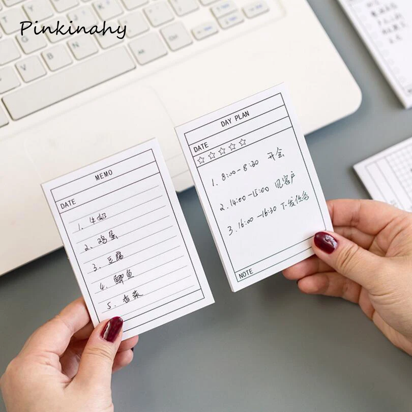 Еженедельный переписной лист липкие заметки блокнот для заметок школьные