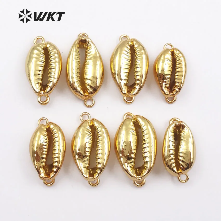 Модная женская! Подвеска в виде ракушки горячая Распродажа Cowrie с золотым