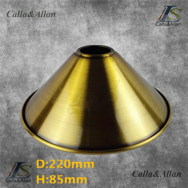 Античная латунная отделка Железный Абажур 4 вида подвесной светильник Эдисона