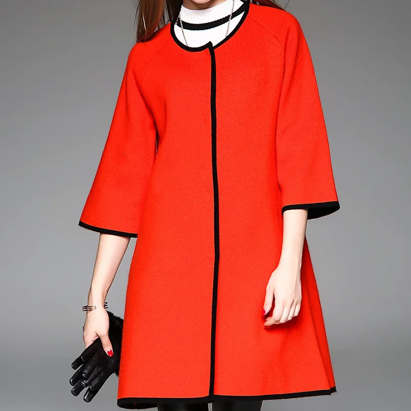 Женский кардиган вязаный крючком свитер с круглым вырезом женский 2019 года-пончо