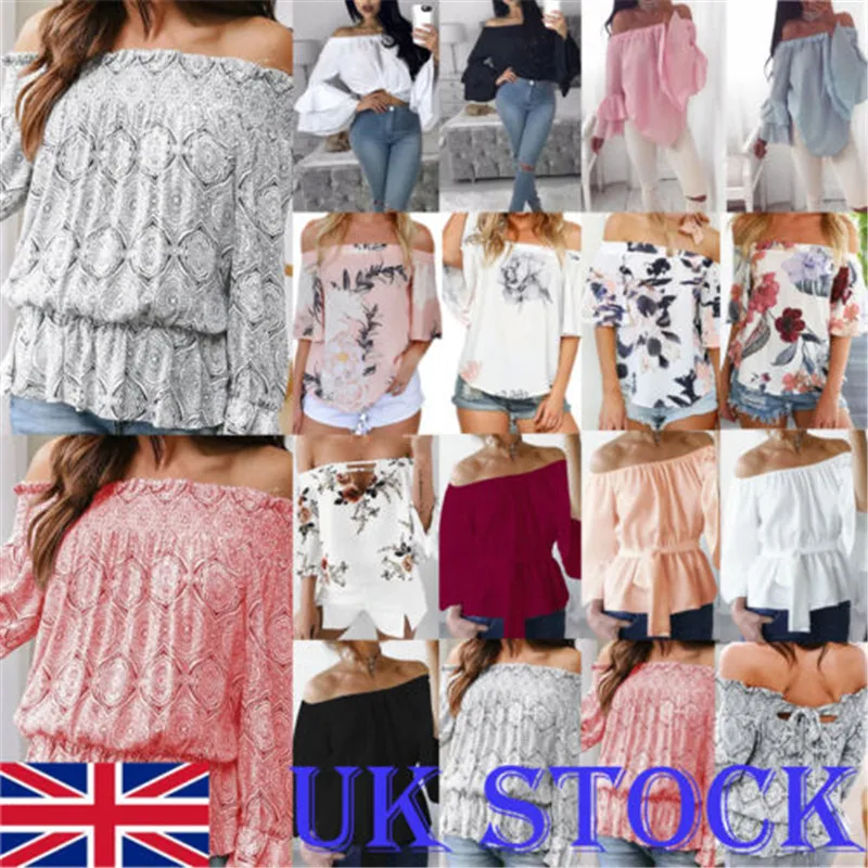 New2018 горячая Распродажа Женская одежда Свободные Длинные рукава шифон Лодка шеи