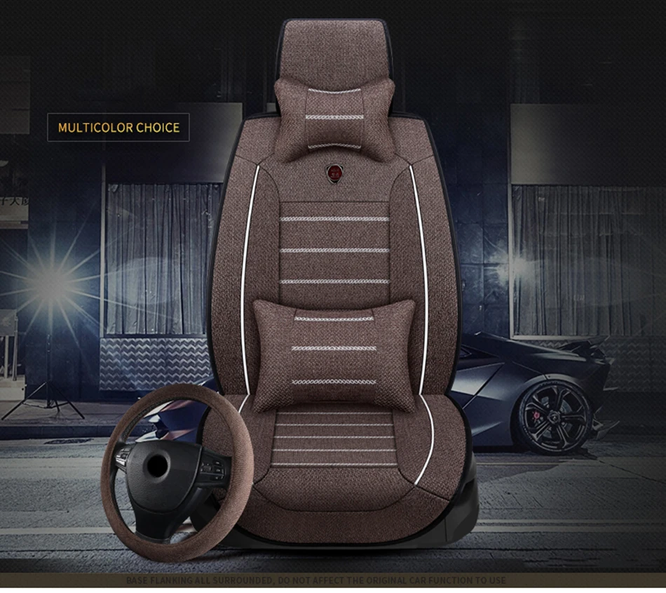 Льняные автомобильные чехлы для volkswagen passat b5 polo 6r polo sedan vw polo 9n, автомобильные аксессуары для стайлинга автомобилей