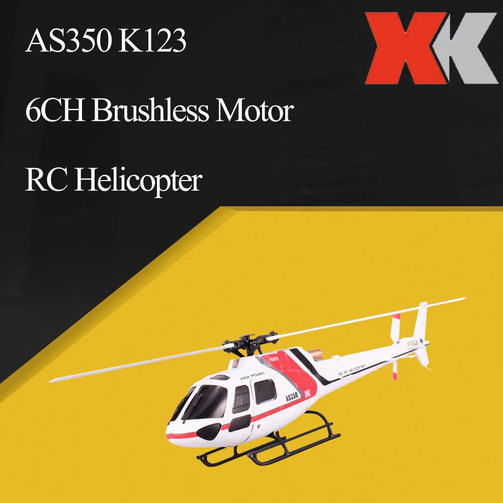 Wltoys XK AS350 K123 6CH 3D 6G пульт дистанционного управления игрушка бесколлекторный р/у вертолет RTF с передатчиком совместим с FUTABA S-FHSS