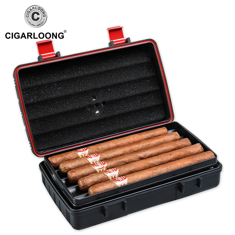 CIGARLOONG коробка для сигар увлажняющая дорожная портативная 10 pack увлажняющий чехол