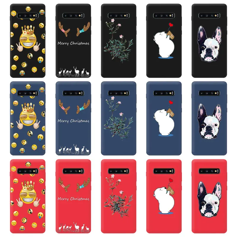 Color Matte Cases for Samsung Galaxy S6 S7 S8 S9 Edge Plus Protection Four Cover S10 S10+ G973 G975 Ultrathin Capa |