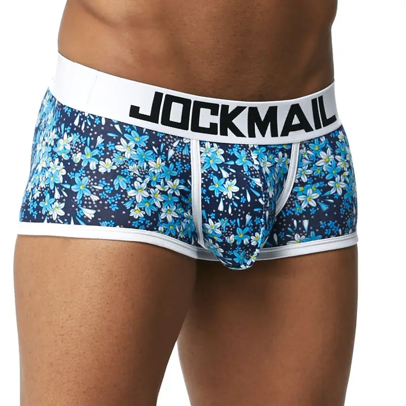 JOCKMAIL, модное сексуальное нижнее белье для мужчин, милый мультяшный принт, мужские боксеры, удобные трусики, мягкие дышащие мужские трусы