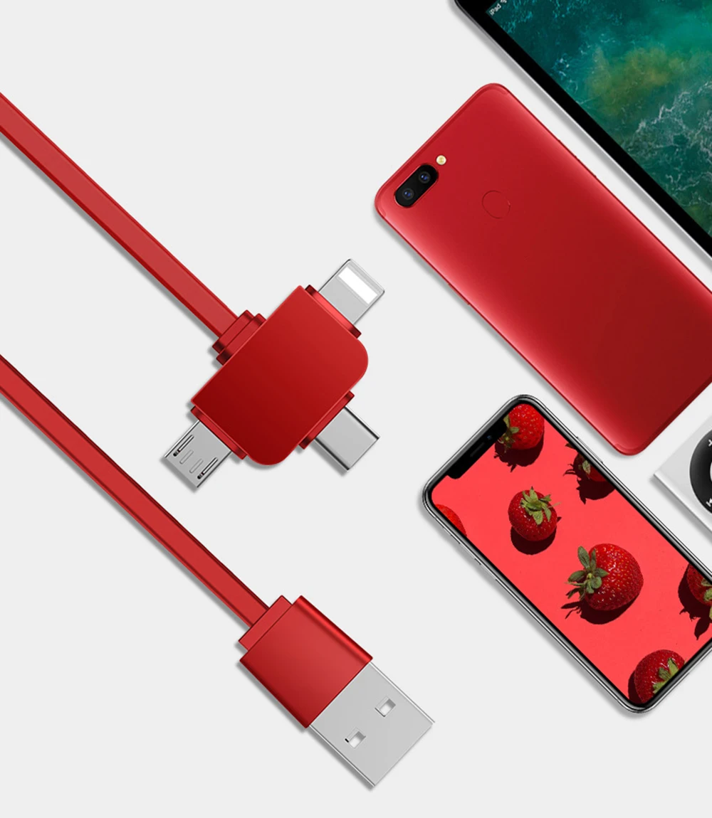 CAFELE 3 в 1 Micro usb type C зарядный кабель для iphone X R XS 8 7 6 samsung huawei Xiaomi универсальный выдвижной usb-кабель для передачи данных