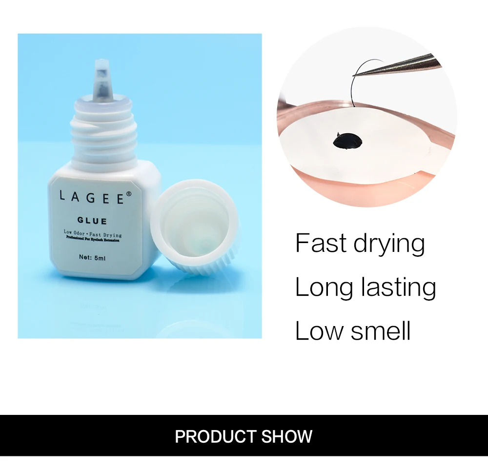LAGEE Lash Клей для наращивания ресниц клей для наращивания отдельных накладных ресниц Быстросохнущий стойкий Клей 5 мл низкий запах