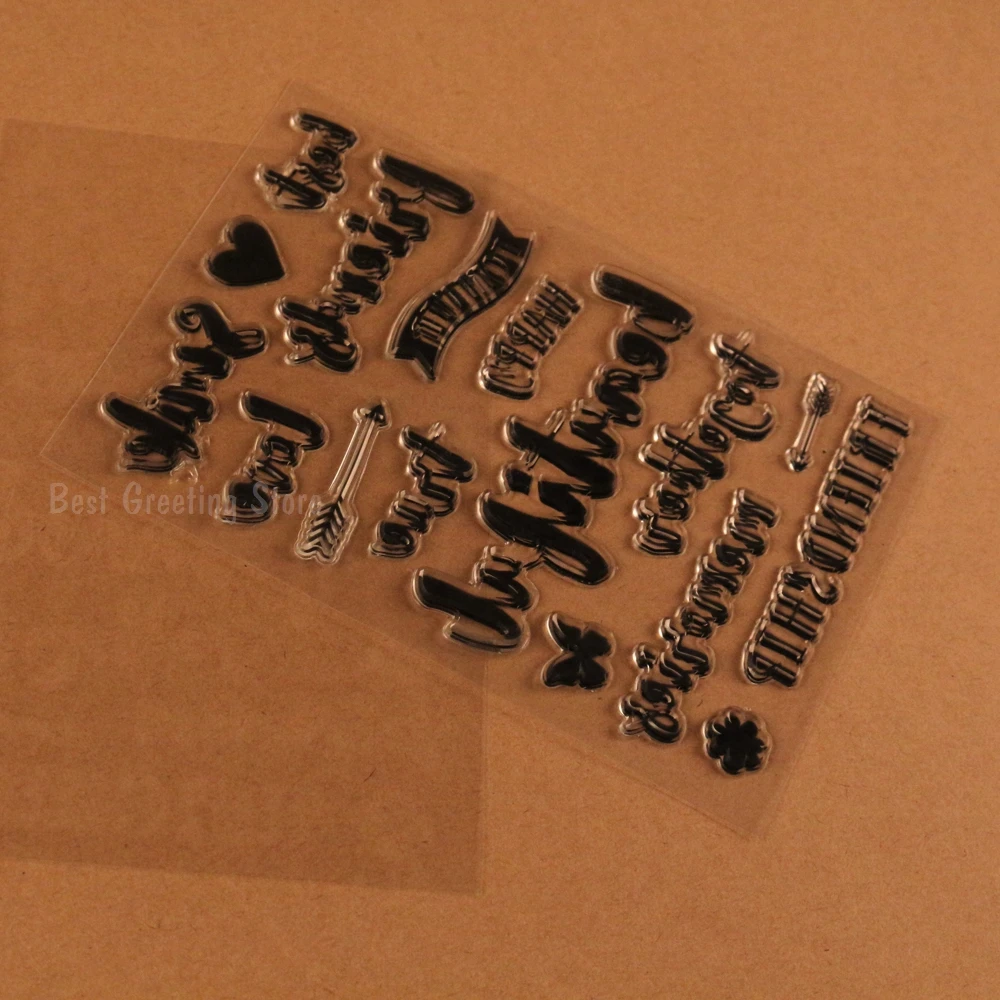friendship title clear stamps card making quote for scrapbooking | Канцтовары для офиса и дома