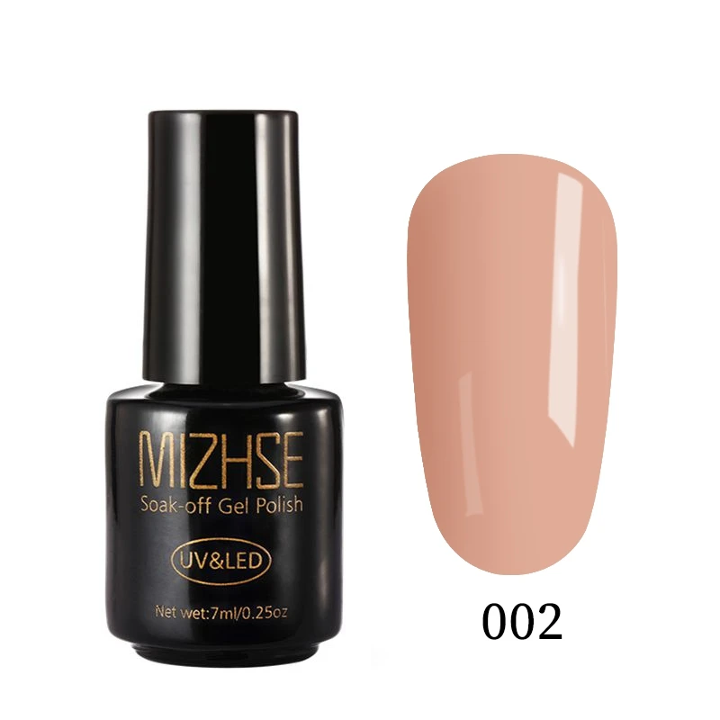 MIZHSE 7 мл УФ-гель для ногтей светодиодный дизайн ногтей constrator Esmalte гель геллак Vernis Полупостоянный розовый серый телесный цвет - Цвет: LDF002