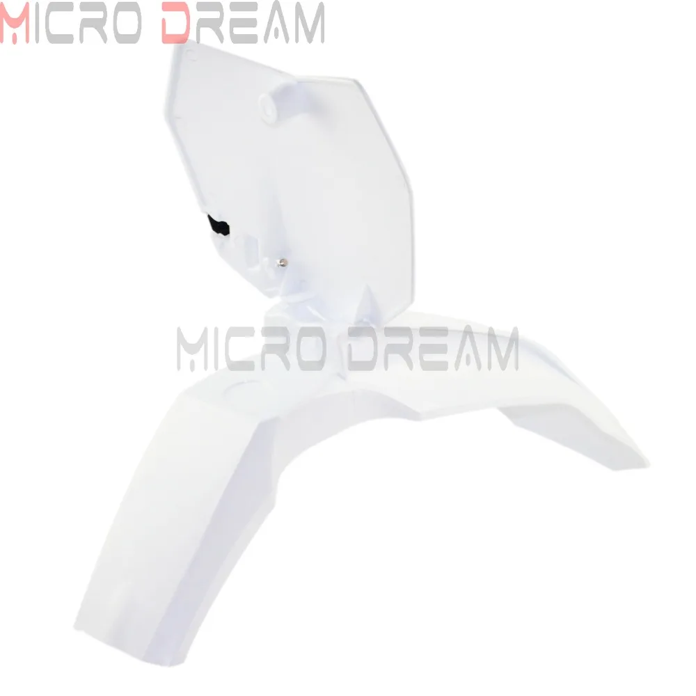 Белый мотокросс крыло спереди номерной знак для 85 125 250 300 350 450 500 XCF W EXC F SX XC SXS 13