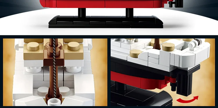 194 unids 0576 sluban bloques de construccion juguete shiptitanic rms titanic barco modelo 3d regalo educativo del | Игрушки и хобби