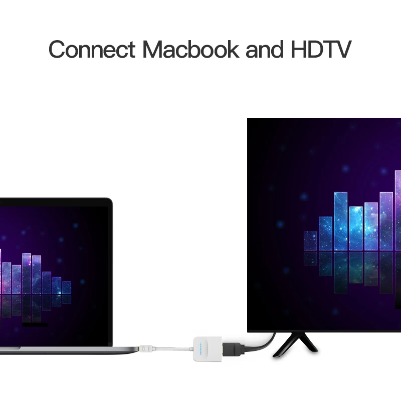 Конвертер Vention Thunderbolt в VGA адаптер Mini Displayport кабель для Apple Macbook Air Pro iMac| |
