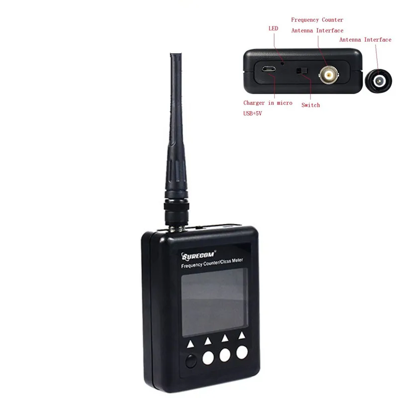Портативный счетчик частоты метр SF 401 плюс Тесты диапазон 27 мГц 3 ГГц SURECOM сканер