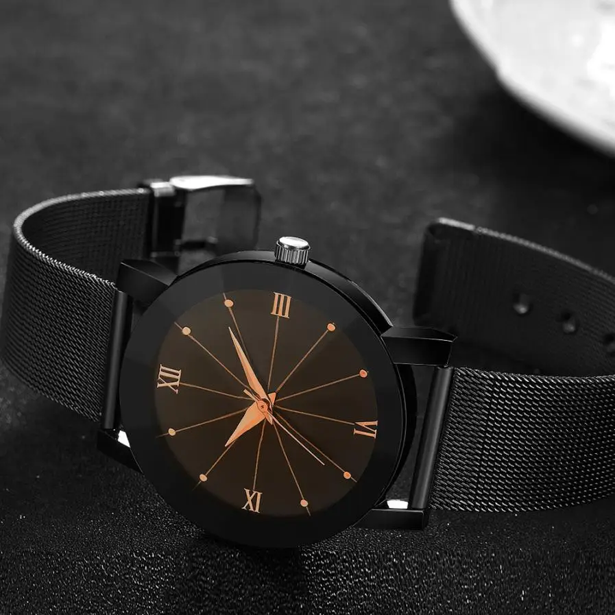 

2020 ultra thin quartz watch women Sport Military Stainless Steel Mens Watches Dial Leather Band Wristwatch montres femmes #L04