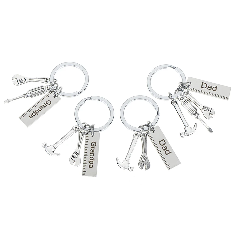 1 шт. гравированный безопасный для папы автомобильный брелок металлические