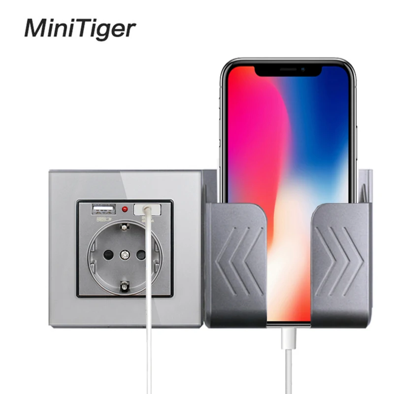 Настенное зарядное устройство Minitiger с двойным USB-портом 2 А | Обустройство дома