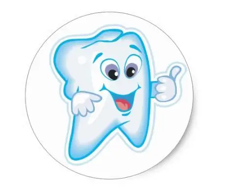 Классическая круглая наклейка для зубов 1 5 дюйма|tooth teeth|sticker roundstickers stickers |