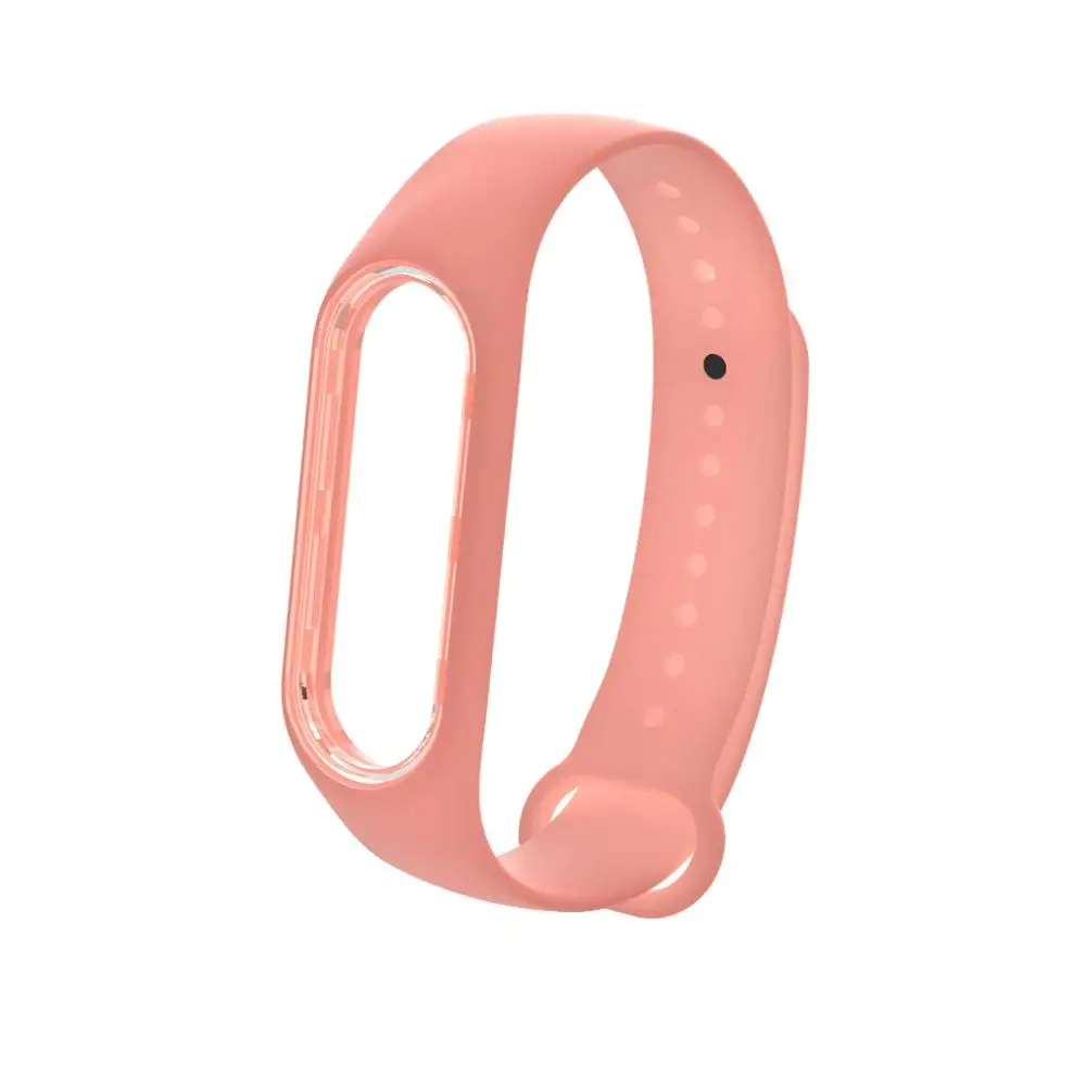 orange Ночной светильник Lu mi nous силиконовый ремешок на запястье для Xiaomi mi Band 4/3 браслет ремешок mi band 3 цветной ремешок умный ремешок mi Band 3 ремень - Цвет: orange