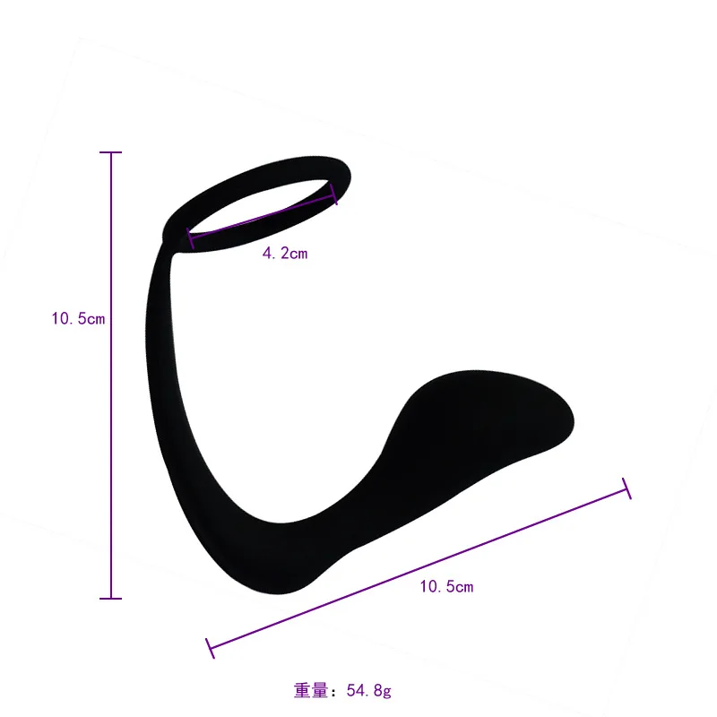 Male Anus Toys Silicone Prostate Massager Delay Lasting Cock Ring Anal Sex Butt Plug for Men Adult Erotic O3 | Красота и здоровье