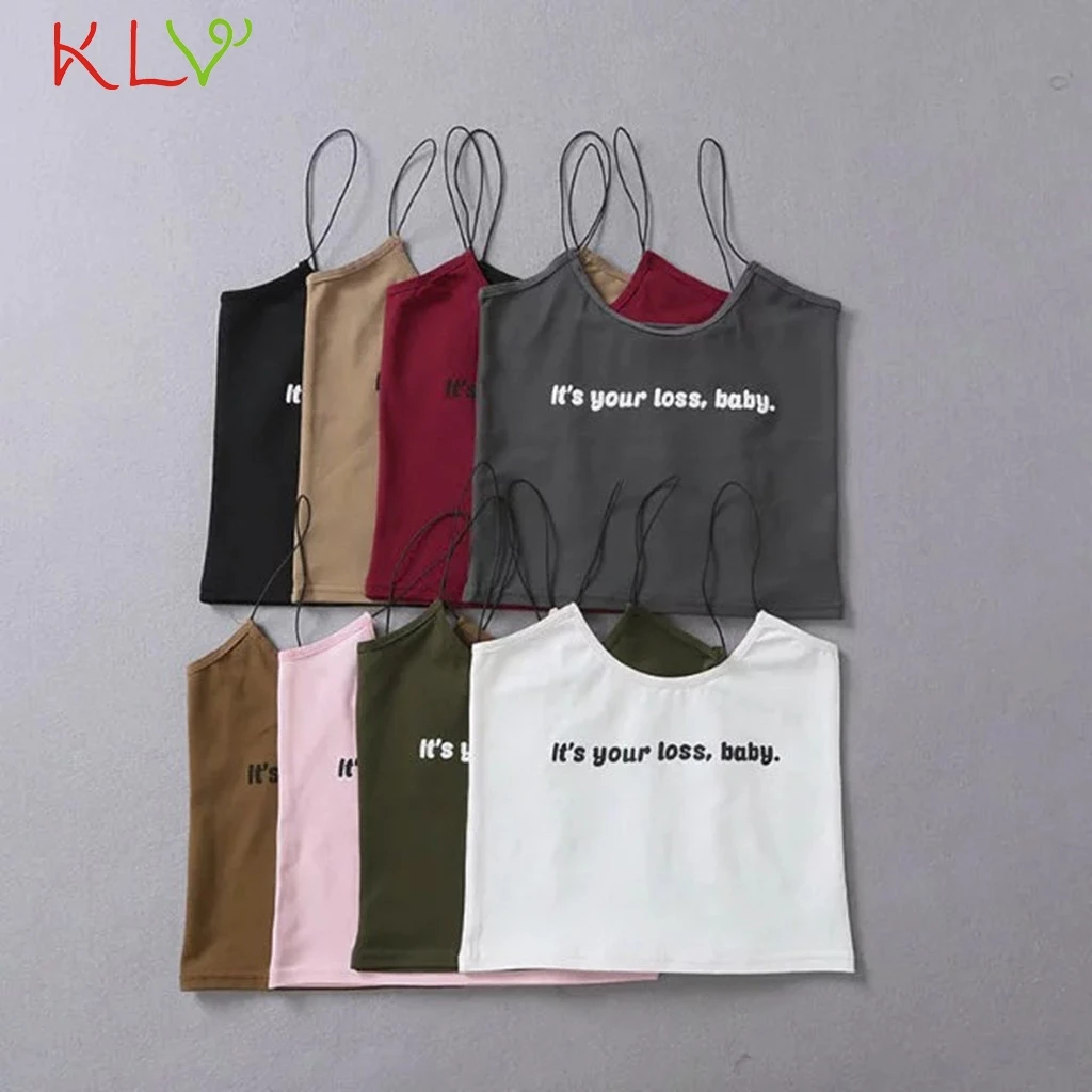 Кроп майка женская с буквенным принтом пикантная летняя футболка для фитнеса