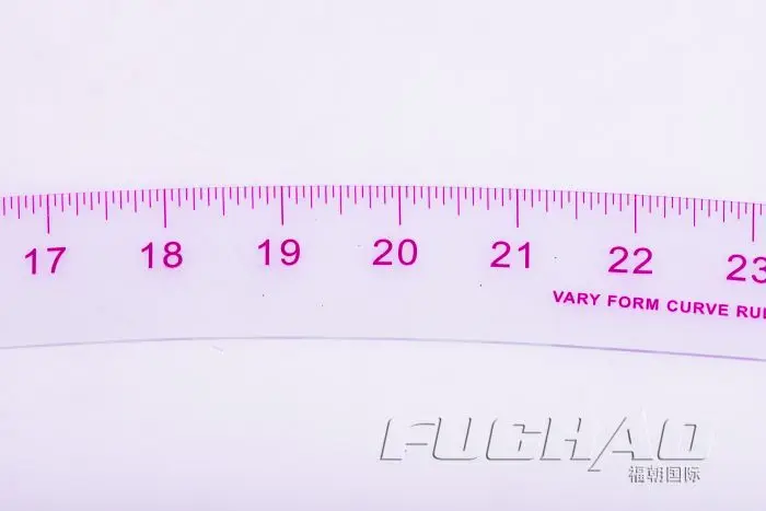Пластиковая изогнутая линейка специальная для одежды 6324 используемая рисования