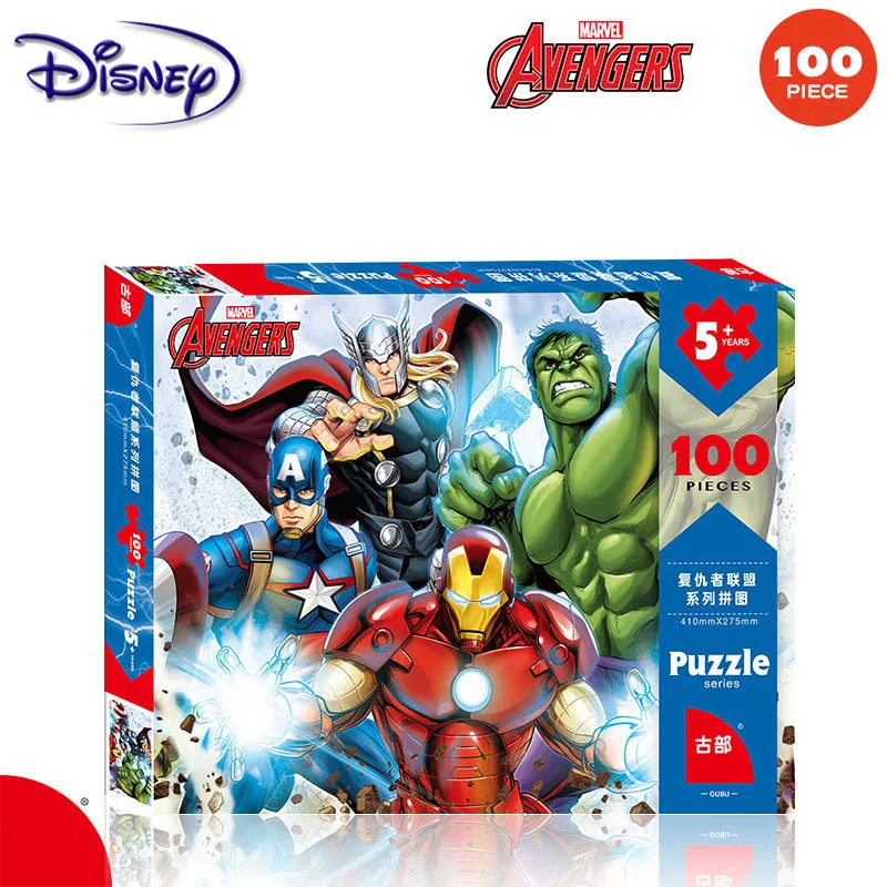 Игрушки Disney пазл Marvel Человек паук Мстители 100 детский самолет пазл|Пазлы| |