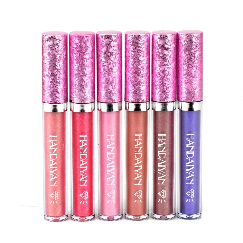 New Fashion Metals Lip Tint Brand Cosmetics Waterproof Pigments Sexy Blue Red Gold Metallic Lipgloss Cosmetic | Красота и здоровье
