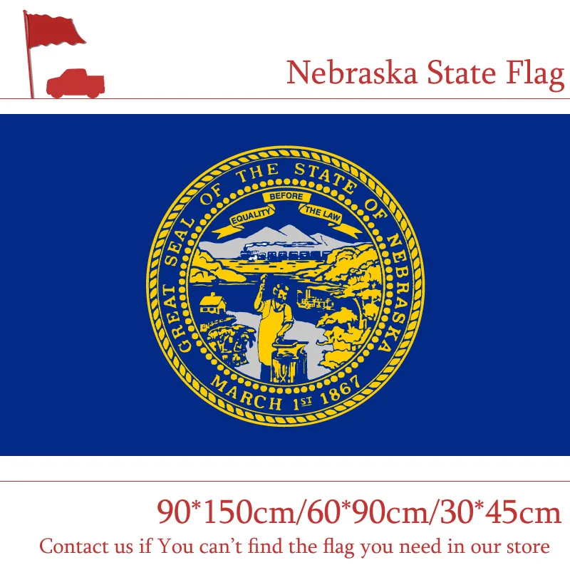 Nebraska государственный флаг Американский 90*150 см 60*90 цифровая печать для