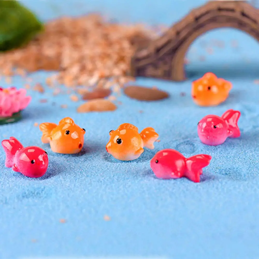 5 шт./лот Симпатичные Мини фигурки для рыбок миниатюрный аквариум кукольный домик