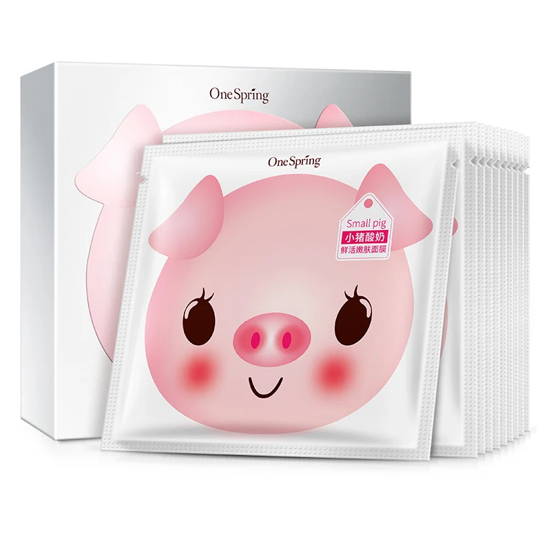 10 шт. OneSpring Piglet йогурт маска для лица увлажняющая против старения сужение пор уход