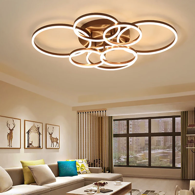 Потолочная люстра светодиодная в скандинавском стиле | Лампы и освещение