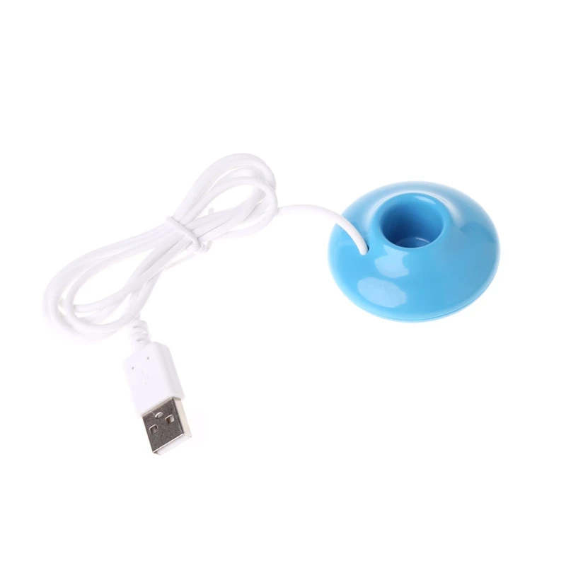 Синий Мини USB пончик увлажнитель воздуха очиститель Арома диффузор для дома и офиса автомобиля портативный Прямая поставка De3 - Цвет: Синий