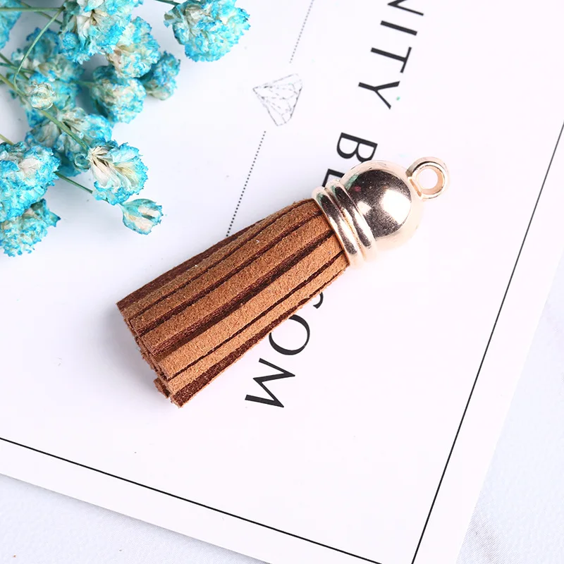 10 шт./лот винтажные кожаные кисточки бахрома для Purl макраме DIY ювелирные изделия