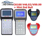 CK100 Авто ключевой программист V99.9946,02Мини ZED BULL OBD2 CK-100 диагностический инструмент автомобиля неисправнос Авто сканер штрих-кода бесплатная доставка