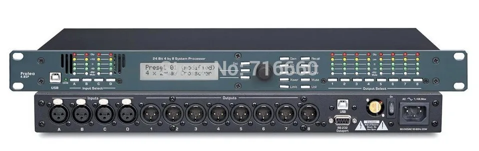 Наивысшее качество Эшли Протея 4.8SP 4 Вход/8 Выход цифровой Динамик процессор для