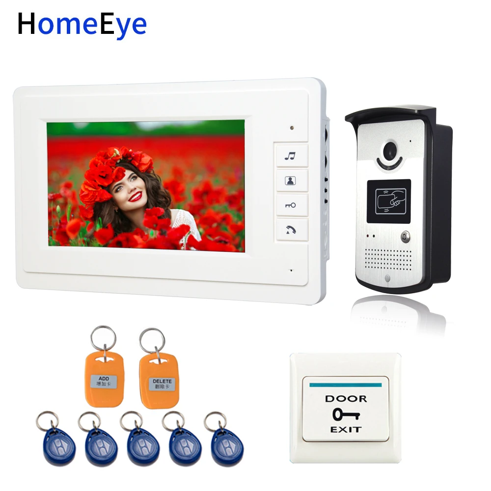 Видеодомофон HomeEye домашняя система контроля доступа 7 ''внутренний монитор +