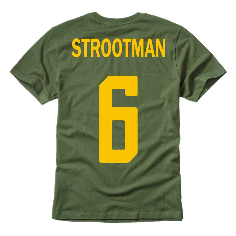 Strootman NO.6 футболист boot cup europe club 2018 Новое поступление Мужская модная футболка в