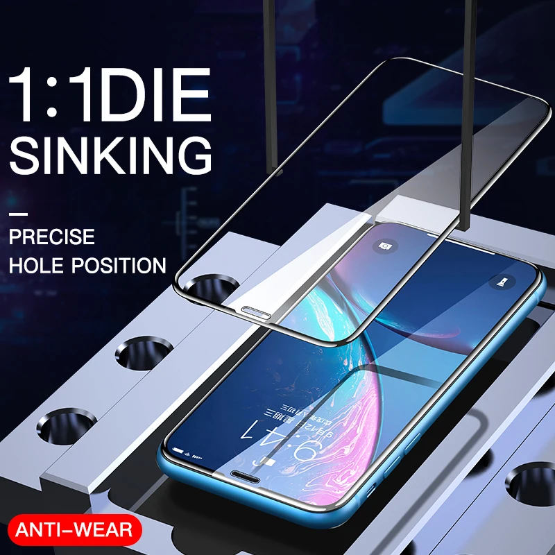 20D роскошное полное покрытие из закаленного стекла для Huawei P30 P20 Lite Y6 Y7 Prime 2018 Y9 2019