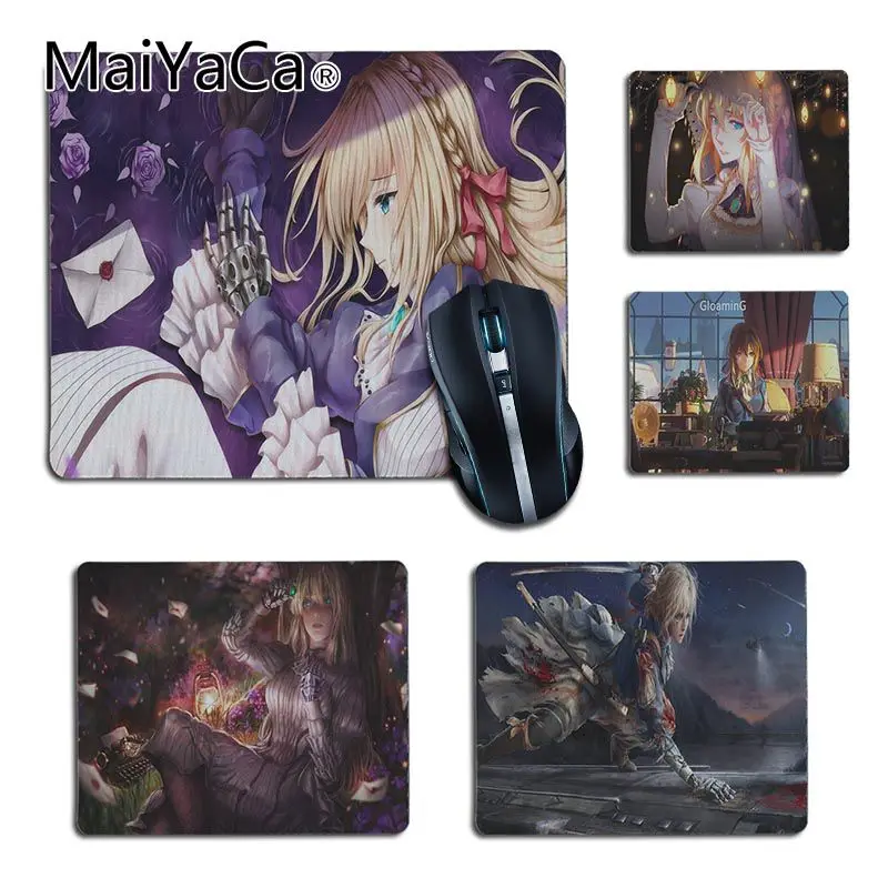 Коврик для мыши MaiYaCa фиолетовый evergarden girl с японским аниме дизайн сделай сам