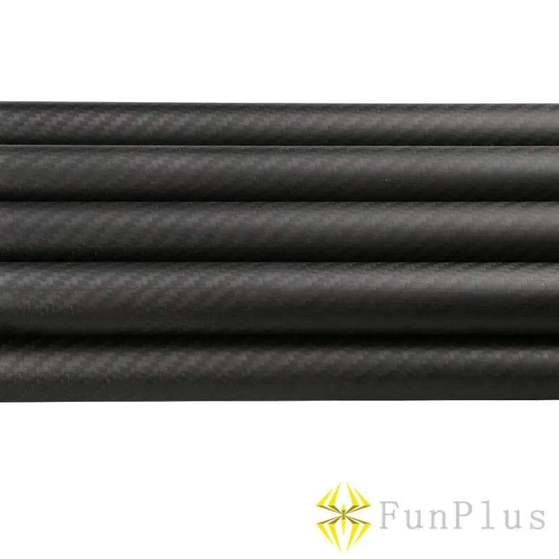 Tubes Twill Matte 25*21*500 2 шт. 3 K полностью из углеродного волокна Длинные трубы OD 25 мм ID 21