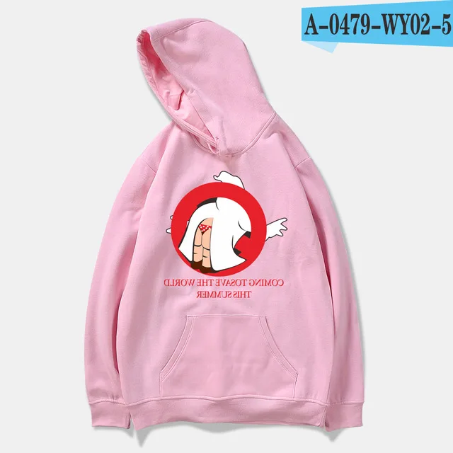 pink Hot Sale Ghostbusters Hoodie Men/Women Fashion Casual Loose Black Sweatshirt Print Ghost busters Hip Hop Hoodie Streetwear - Цвет: pink
