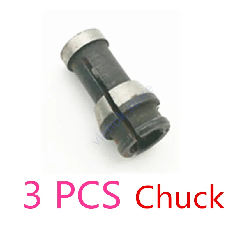 3PCS 6 мм Цанговая гайка конусная Замена для Bosch TGS3000L GGS5000L TGS5000L прямой фрезерный Электрический станок аксессуары для электроинструмента - Цвет: 3PCS