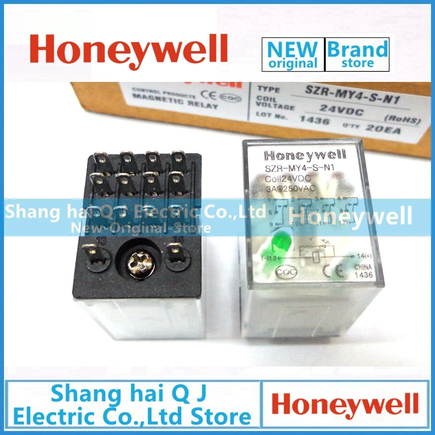 

Honeywell SZR-MY4-S-N1 24VDC DC24V relay socket Brand new and original