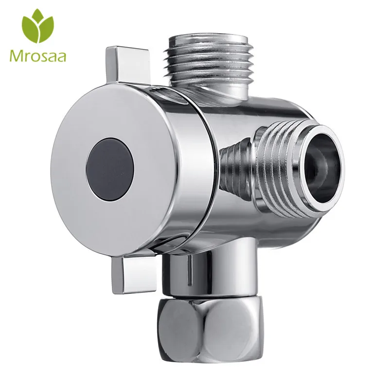 

Multifunction 3 Way Shower Head Diverter Valve G1/2 Three Function Switch Adapter Connector T-adapter For Toilet Bidet Shower
