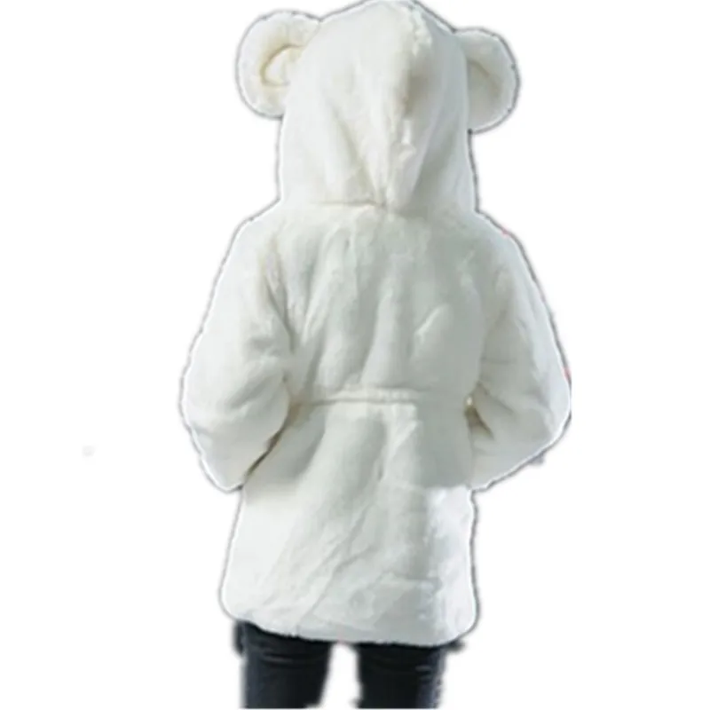 Обувь для девочек пальто из искусственного меха 2019 осень-зима детская плотная